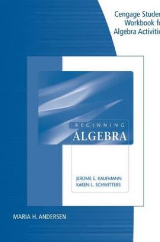 Cover of Student Workbook for Kaufmann/Schwitters' Beginning Algebra
