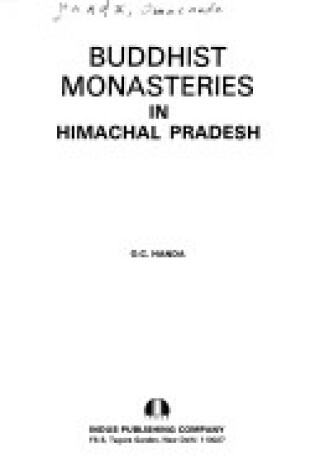 Cover of Buddhist Monasteries in Himachal Pradesh