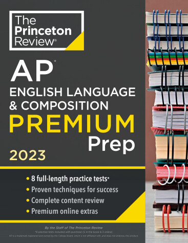 Book cover for Princeton Review AP English Language & Composition Premium Prep, 2023