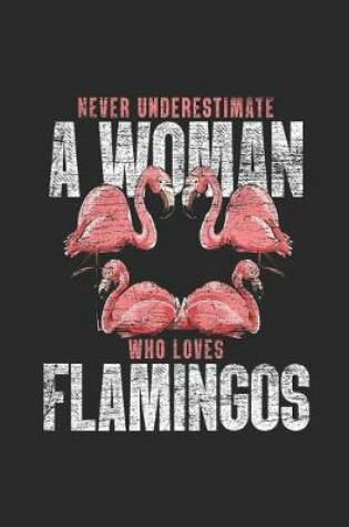 Cover of Never Underestimate A Woman Who Loves Flamingos