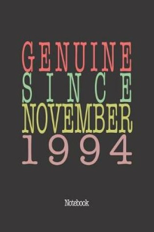 Cover of Genuine Since November 1994