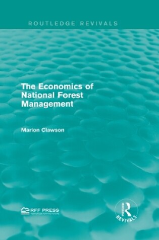 Cover of The Economics of National Forest Management