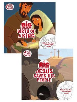 Book cover for The Birth of a King/Jesus Saves His People Flip-Over Book