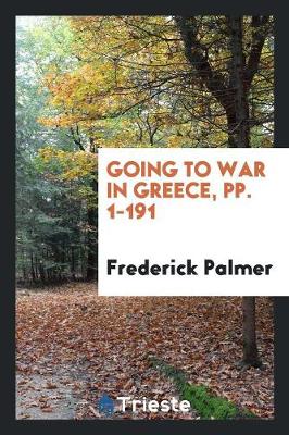 Book cover for Going to War in Greece