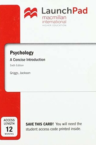 Cover of Launchpad for Psychology: A Concise Introduction (2-Term Access)