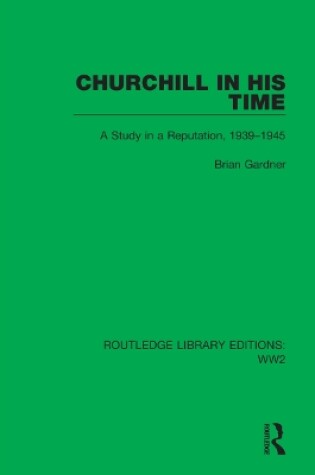 Cover of Churchill in his Time