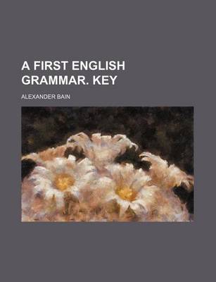 Book cover for A First English Grammar. Key