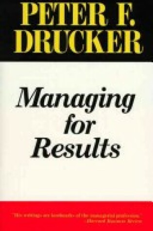 Cover of Managing for Results