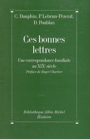 Book cover for Ces Bonnes Lettres