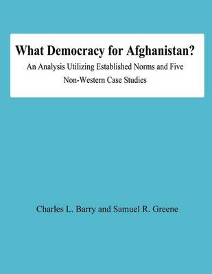 Book cover for What Democracy for Afghanistan?