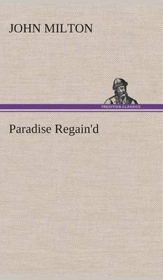 Book cover for Paradise Regain'd