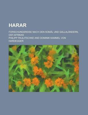 Book cover for Harar; Forschungsreise Nach Den Somal Und Gallalandern, Ost-Afrikas