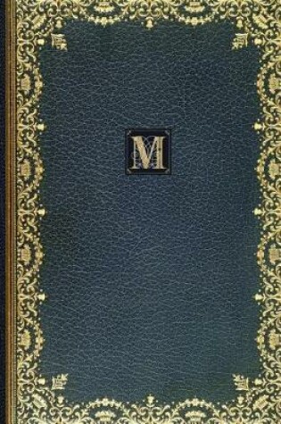 Cover of Golden Teal Monogram M 2018 Planner Diary