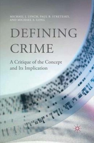 Cover of Defining Crime