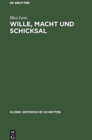 Cover of Wille, Macht Und Schicksal