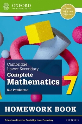 Cover of Cambridge Lower Secondary Complete Mathematics 7: Homework Book - Pack of 15 (Second Edition)