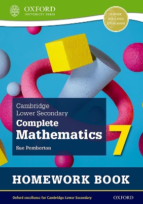 Book cover for Cambridge Lower Secondary Complete Mathematics 7: Homework Book - Pack of 15 (Second Edition)