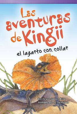 Book cover for Las aventuras de Kingii el lagarto con collar