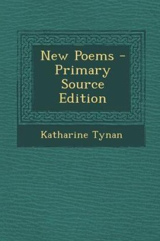 Cover of New Poems - Primary Source Edition