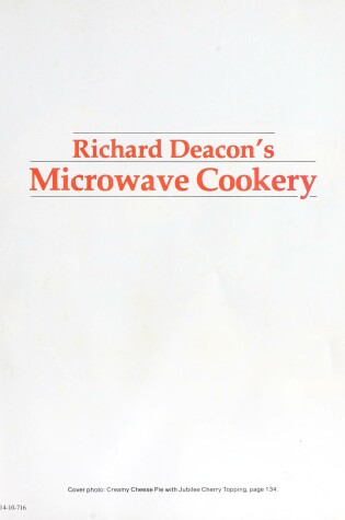 Cover of Microwave Cookery