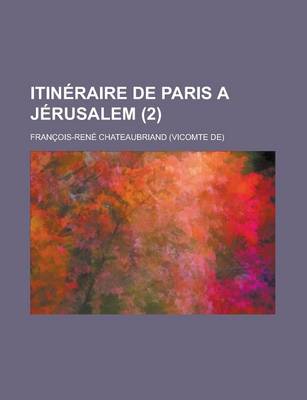 Book cover for Itineraire de Paris a Jerusalem (2)