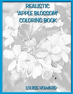 Book cover for Realistic 'Apple Blossom' Coloring Book