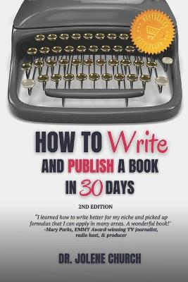 Book cover for How to Write and Publish a Book in 30 Days