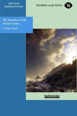 Book cover for The Adventurs of Mr. Verdant Green