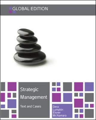 Book cover for Strategic Management: Text and Cases, Global Edition