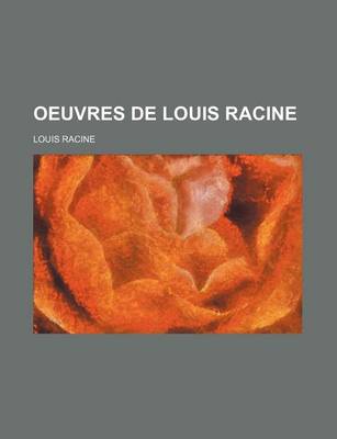 Book cover for Oeuvres de Louis Racine (4)