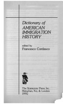 Cover of Dictionary of American Immigration History