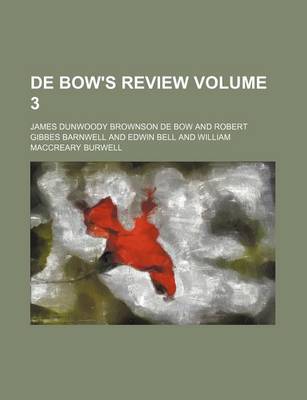 Book cover for de Bow's Review Volume 3