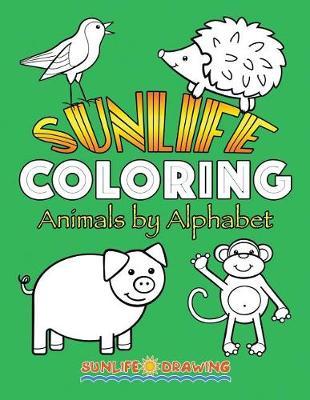 Book cover for Sunlife Coloring Animals by Alphabet