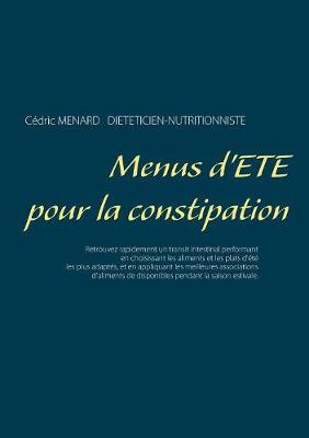 Book cover for Menus d'été pour la constipation