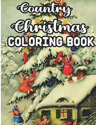 Book cover for Country Christmas Coloring Book