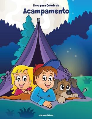 Cover of Livro para Colorir de Acampamento