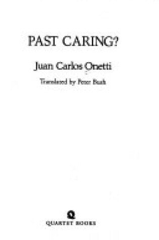 Cover of Past Caring