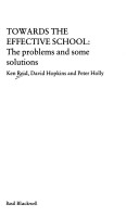 Book cover for Towards the Effective School
