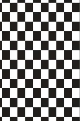 Cover of 2019 Weekly Planner Racing Sports Fan Checkered Flag Black White 134 Pages