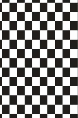 Book cover for 2019 Weekly Planner Racing Sports Fan Checkered Flag Black White 134 Pages