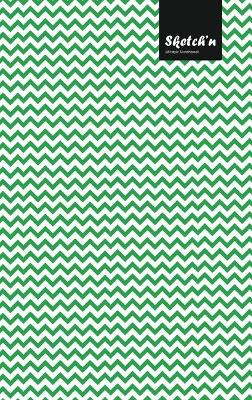 Book cover for Sketch'n Lifestyle Sketchbook, (Waves Pattern Print), 6 x 9 Inches (A5), 102 Sheets (Green)