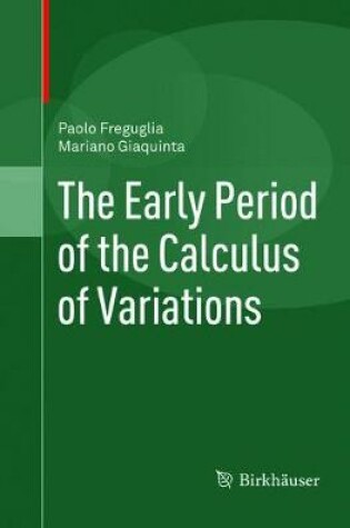 Cover of The Early Period of the Calculus of Variations