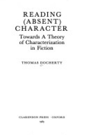 Cover of Reading (Absent) Character