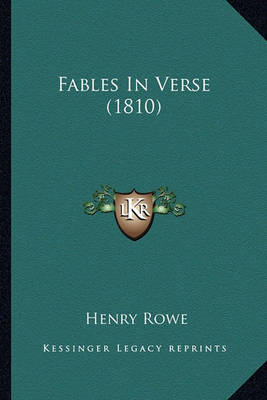 Book cover for Fables in Verse (1810) Fables in Verse (1810)