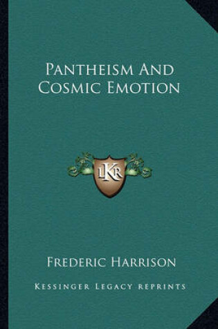 Cover of Pantheism and Cosmic Emotion