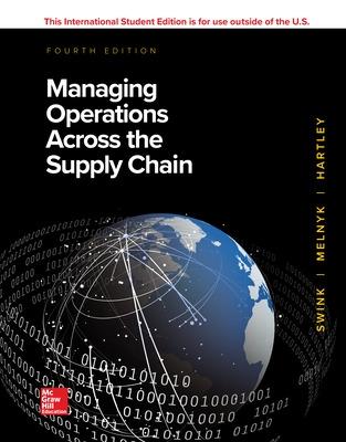 Book cover for ISE Managing Operations Across the Supply Chain