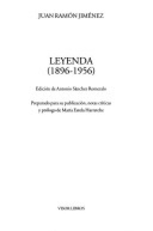Cover of Leyenda, 1896-1956