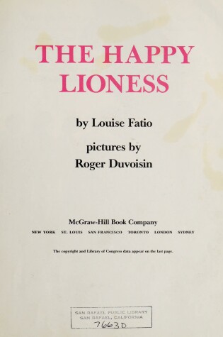 Cover of The Happy Lioness