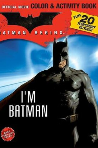 Cover of Batman Begins Color & Activity Book with Tattoos