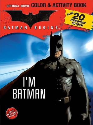 Book cover for Batman Begins Color & Activity Book with Tattoos